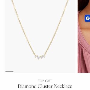 Gorjana Diamond and Solid gold necklace